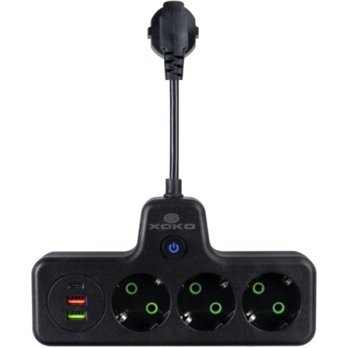 Мережевий фільтр живлення XoKo XK-SPW-3-2-1-BK