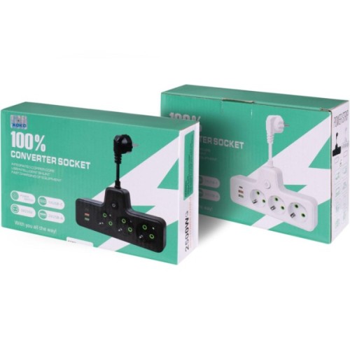 Мережевий фільтр живлення XoKo XK-SPW-3-2-1-BK