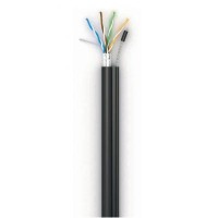 Кабель мережевий OK-Net FTP 305м cat.5e зовнішній, трос 7*0,5 (F/UTP-cat.5E) (КППЭт-ВП (100) 4*2*0,51)