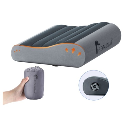 Туристична подушка Flextail анатомічна Zero Pillow SE сіра (6975755962184)