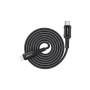 Дата кабель USB-C to Lightning 1.8m 30W 3A nylon black Acefast (6974316281306)