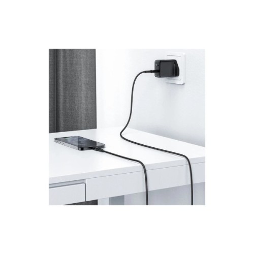 Дата кабель USB-C to Lightning 1.8m 30W 3A nylon black Acefast (6974316281306)