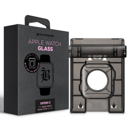 Скло захисне Armorstandart Supreme Black Icon EZ Apple Watch Series 11/10 46 mm (ARM91474)