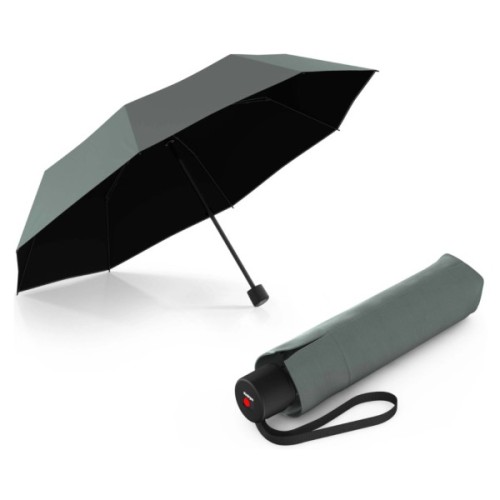 Парасоля Knirps A.050 Medium Manual Sage Black HeatShield механічна, складана (Kn95-7051-23002)