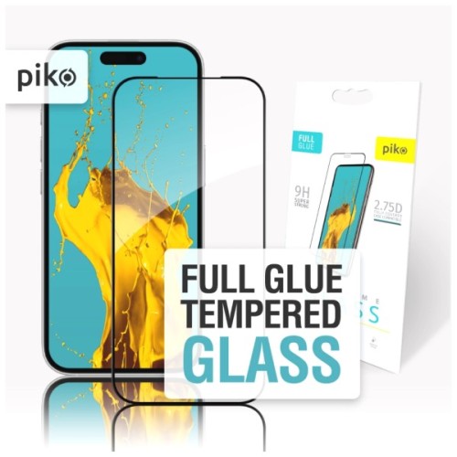Скло захисне Piko Full Glue ESD Apple iPhone 17 Black (1283126626043)
