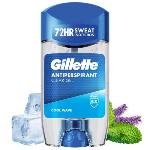 Антиперспірант Gillette Cool Wave Прозорий гелевий 70 мл (8006530030564)
