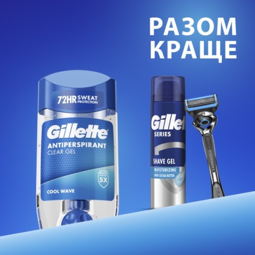 Антиперспірант Gillette Cool Wave Прозорий гелевий 70 мл (8006530030564)