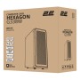 Корпус для ПК 2E Gaming Hexagon G338W, без БЖ, 2xUSB 3.0, 1xUSB Type-C, 1x120mm, 3x120mm ARGB, TG Side Panel, AT (2E-G338W)