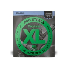 Струни для гітари D'Addario XL ProSteels Bass Super Light 5-String (40-125) (EPS220-5)