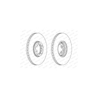 Гальмівний диск FERODO DDF1112