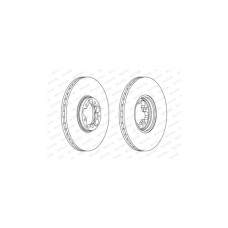 Гальмівний диск FERODO DDF1112
