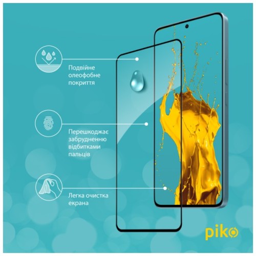 Скло захисне Piko Full Glue Xiaomi Redmi Note 13 Pro 5G Black (1283126584008)