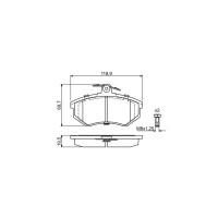 Гальмівні колодки Bosch 0 986 466 700