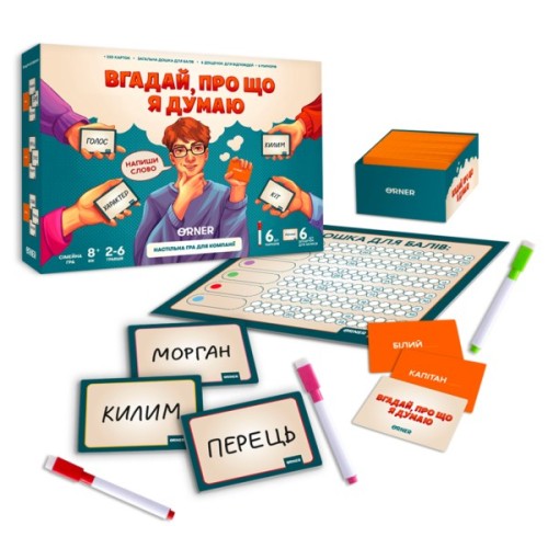 Настільна гра Orner Вгадай, про що я думаю (укр.) (orner-2617)