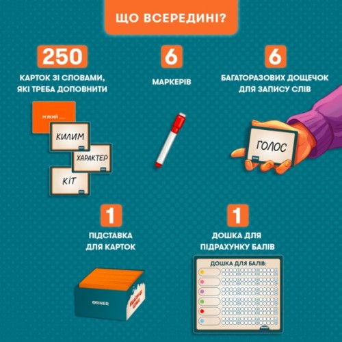 Настільна гра Orner Вгадай, про що я думаю (укр.) (orner-2617)