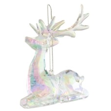 Прикраса декоративна Chomik Олень, пластик, перламутр, 8х9 см (5900779895881)