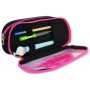 Пенал Cool For School 2 відділення неоновий з помпоном Рожевий (CF6618-pink)