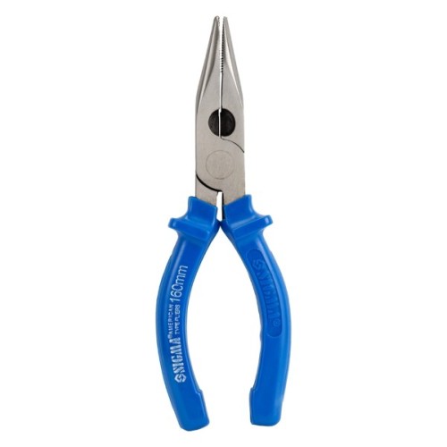 Плоскогубці Sigma довгогубці прямі 160мм сині (4357161)