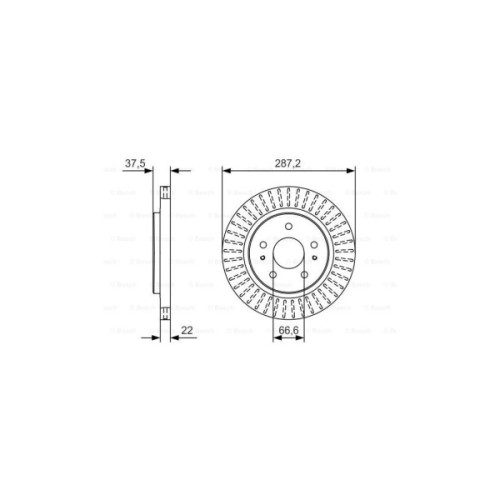 Гальмівний диск Bosch 0 986 479 A98