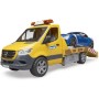Масштабна модель автомобіля Bruder автомобіль MB Sprinter евакуатор з родстером (02675)
