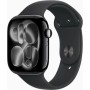 Смарт-годинник Apple Watch Series 11 GPS 46mm Jet Black Aluminium Case with Black Sport Band - S/M (MEUW4RK/A)