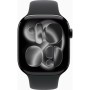 Смарт-годинник Apple Watch Series 11 GPS 46mm Jet Black Aluminium Case with Black Sport Band - S/M (MEUW4RK/A)