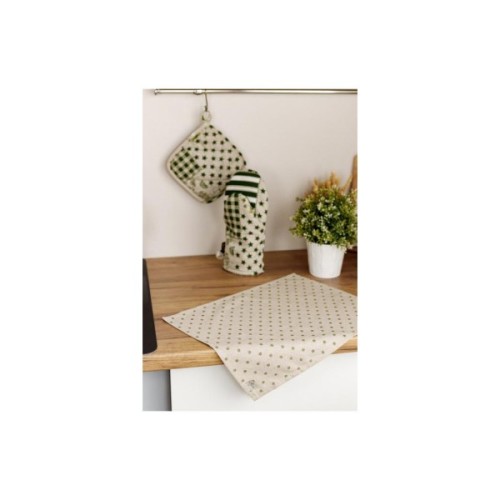 Серветка на стіл Прованс Горох зелений Господиня 35х45 см (4823093451872)