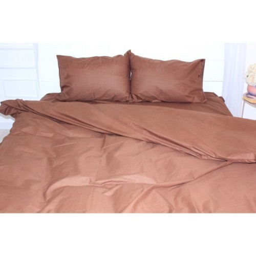 Постільна білизна MirSon Бязь Premium 19-1217 Chocolate perla 2х160х220 (2200001709072)