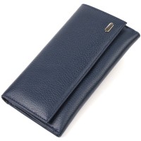 Портмоне Canpellini З натуральної шкіри Синє (21849)