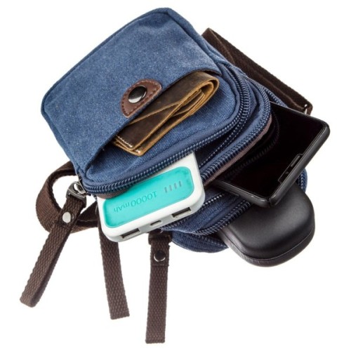 Сумка Vintage Текстильна Синя (20162)