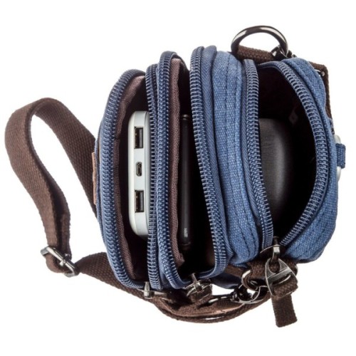 Сумка Vintage Текстильна Синя (20162)