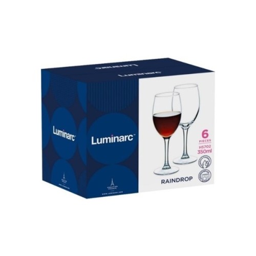 Набір келихів Luminarc Raindrop 350 мл 6 шт (H5702)