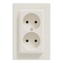 Розетка Schneider Electric ASFORA без заземлення подвійна крем (EPH9700123)