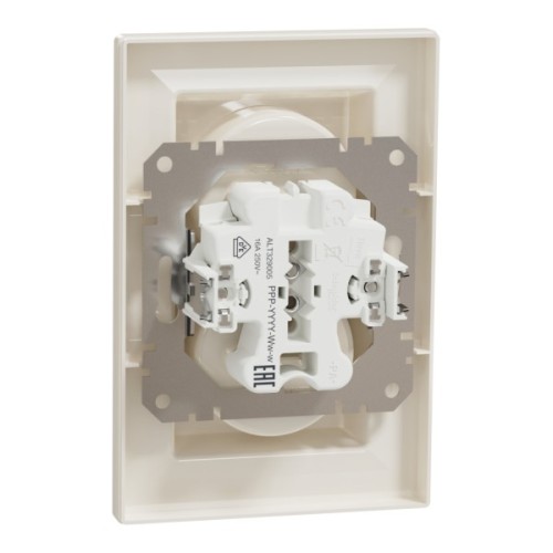 Розетка Schneider Electric ASFORA без заземлення подвійна крем (EPH9700123)