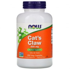 Трави Now Foods Котячий кіготь, 500 мг, Cat's Claw, 250 вегетаріанських капс (NOW-04621)