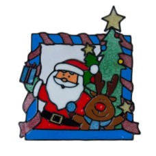 Новорічні наклейки Chomik "Санта з оленем" 23х31 см (5900779851900_3)