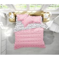 Постільна білизна MirSon Бязь 17-0528 Bunnies pink Дитячий (2200003671711)