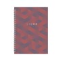 Блокнот Axent на спіралі А5 96 аркушів, клітинка, тверда обкладинка №27 (8032-27-A)
