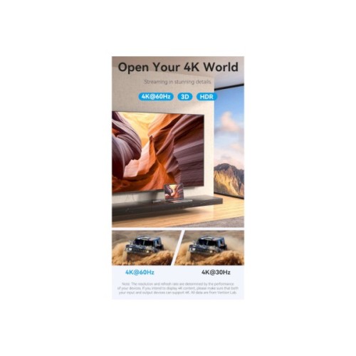 Концентратор Vention USB 3.1 Type-C to HDMI 4K60Hz/USB 3.0x3/PD 100W 5-in-1 (TQDHB)