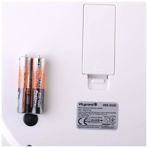 Ваги кухонні Vilgrand VKS-533C blue