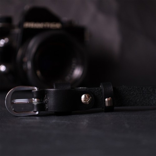 Ремінь Grande Pelle Жіночий з натуральної шкіри Чорний (11693)