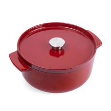 Каструля KitchenAid чавунна з кришкою 5,2 л Червона (CC006060-001)