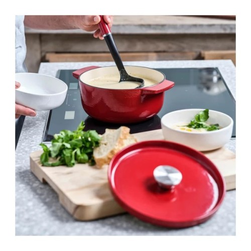 Каструля KitchenAid чавунна з кришкою 5,2 л Червона (CC006060-001)