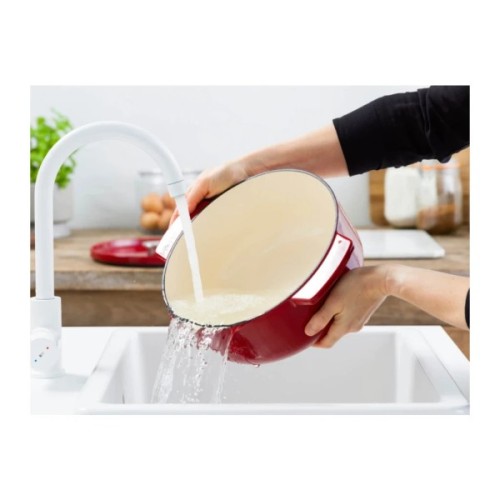 Каструля KitchenAid чавунна з кришкою 5,2 л Червона (CC006060-001)