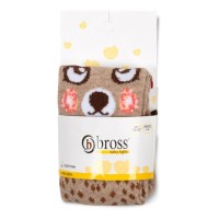 Колготки дитячі Bross з котиком (17601-0-6G-brown)