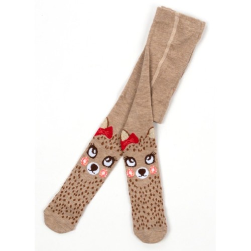 Колготки дитячі Bross з котиком (17601-0-6G-brown)