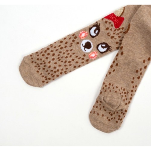 Колготки дитячі Bross з котиком (17601-0-6G-brown)