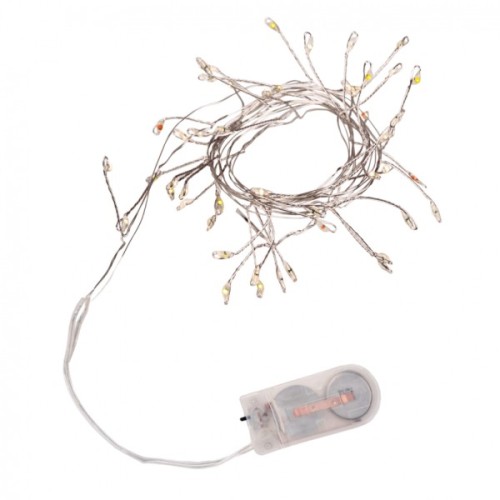 Гірлянда YES! Fun Кластер на мідному дроті 50 LED Різнокольорова 1 м Статична Батарейки (975019)