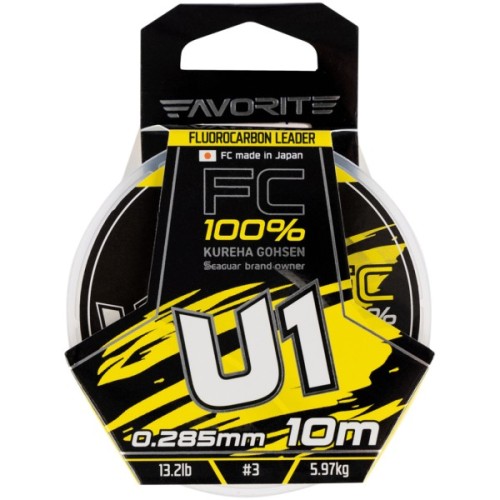 Флюорокарбон Favorite U1 FC 10m 3.0/0.285mm 13.2lb/5.97kg (1693.11.81)