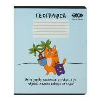 Зошит ZiBi предметний CUTE CAT, 36 аркушів, клітинка, географія (ZB.1731-14)